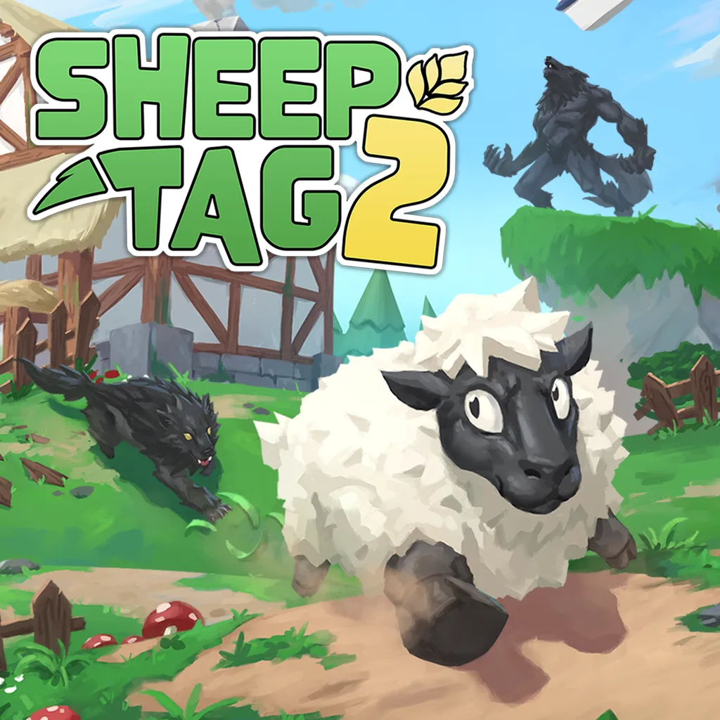 Square Sheep Tag 2 key art with the game logo.